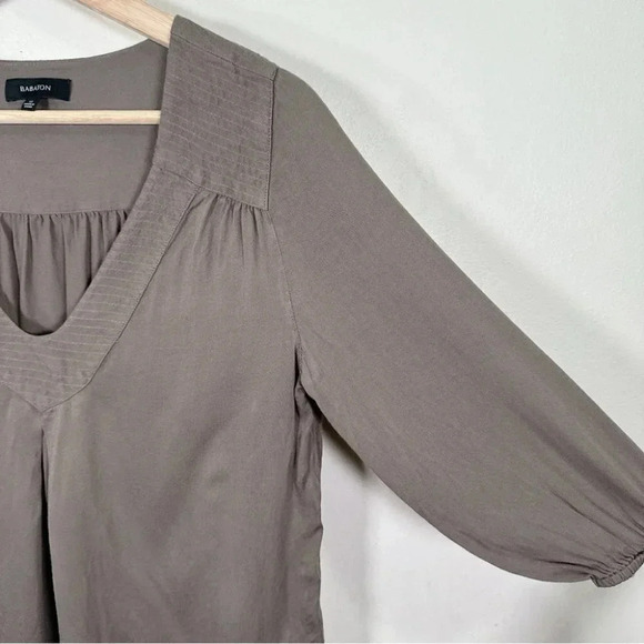 Aritzia Babaton Womens Size Xsmall Adrian Three Quarter Sleeve Blouse - Picture 5 of 13